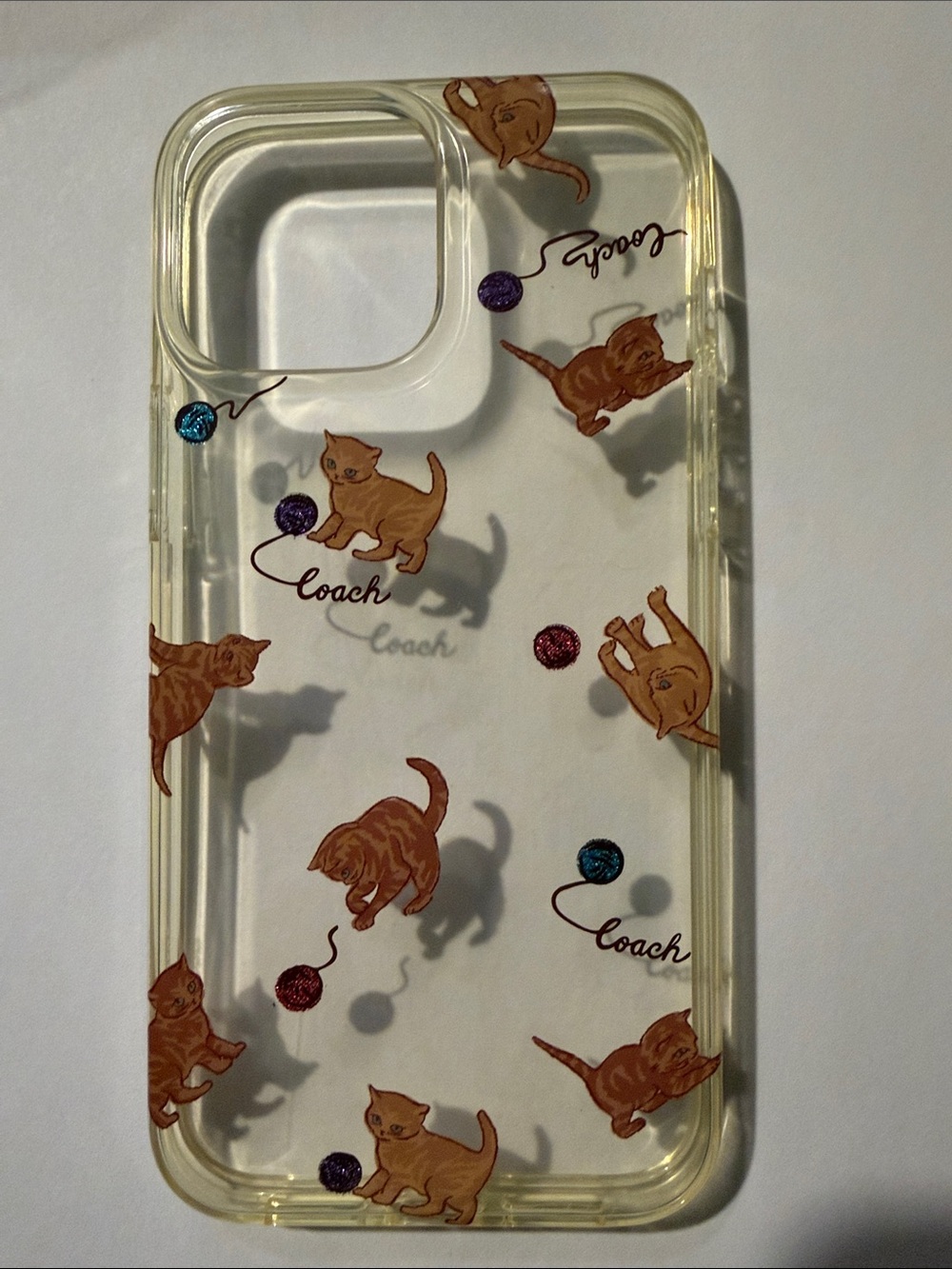 Coach Clear Cat Print iPhone13 Max Pro